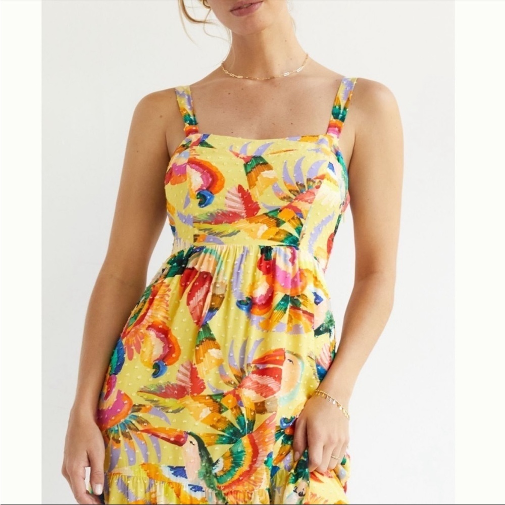 Farm rio textured tropical maxi